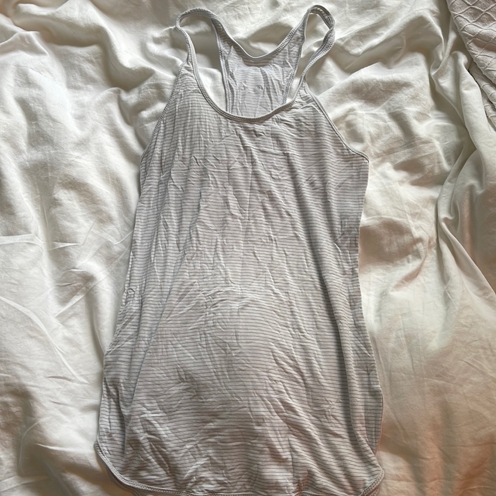 White Lululemon tank top